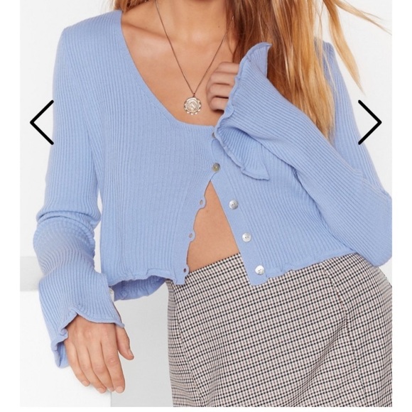 Blue knit top pretty little thing - Picture 2 of 3